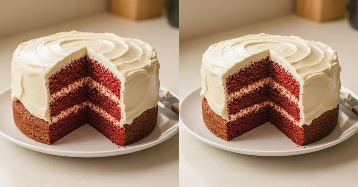 Leia mais sobre o artigo Bolo Vermelho Clássico do Sul Sul dos EUA red velvet cake