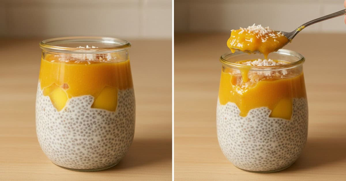 Pudim de Chia com Manga e Coco Costa Oeste chia pudding 4 pudim de chia com manga e coco costa oeste chia pudding social 16x9 1 - Mestre das Receitas - Os Blogs mais Incríveis da Web