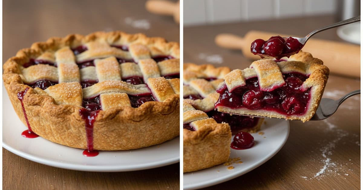 Torta de Cereja Tradicional Midwest cherry pie 4 torta de cereja tradicional midwest cherry pie social 16x9 1 - Mestre das Receitas - Os Blogs mais Incríveis da Web