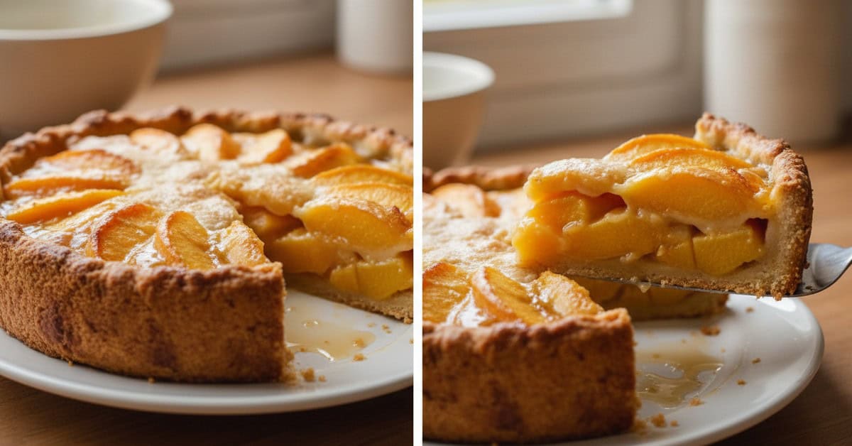 Torta de Pêssego Caseira Midwest peach cobbler 10 torta de pessego caseira midwest peach cobbler social 16x9 1 - Mestre das Receitas - Os Blogs mais Incríveis da Web