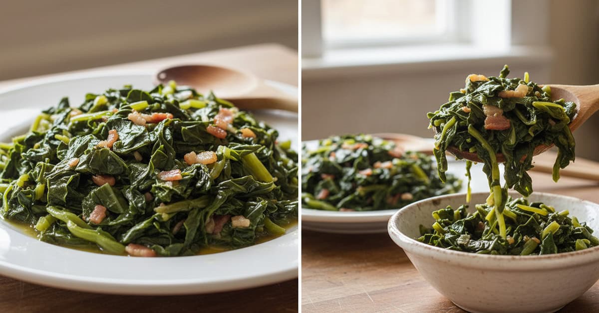 Couve à Moda do Sul Sul dos EUA collard greens 9 couve a moda do sul sul dos eua collard greens social 16x9 1 - Mestre das Receitas - Os Blogs mais Incríveis da Web