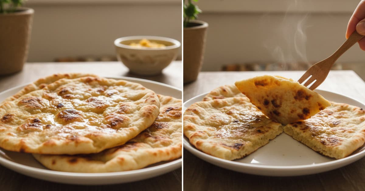 Leia mais sobre o artigo Naan: Aprenda a fazer o pão indiano perfeito em casa e surpreenda-se!