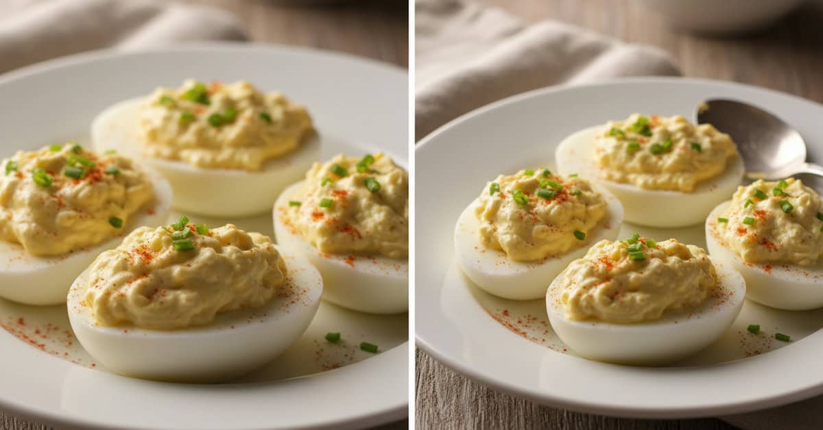 Leia mais sobre o artigo Ovos Recheados à Moda do Sul Sul dos EUA deviled eggs