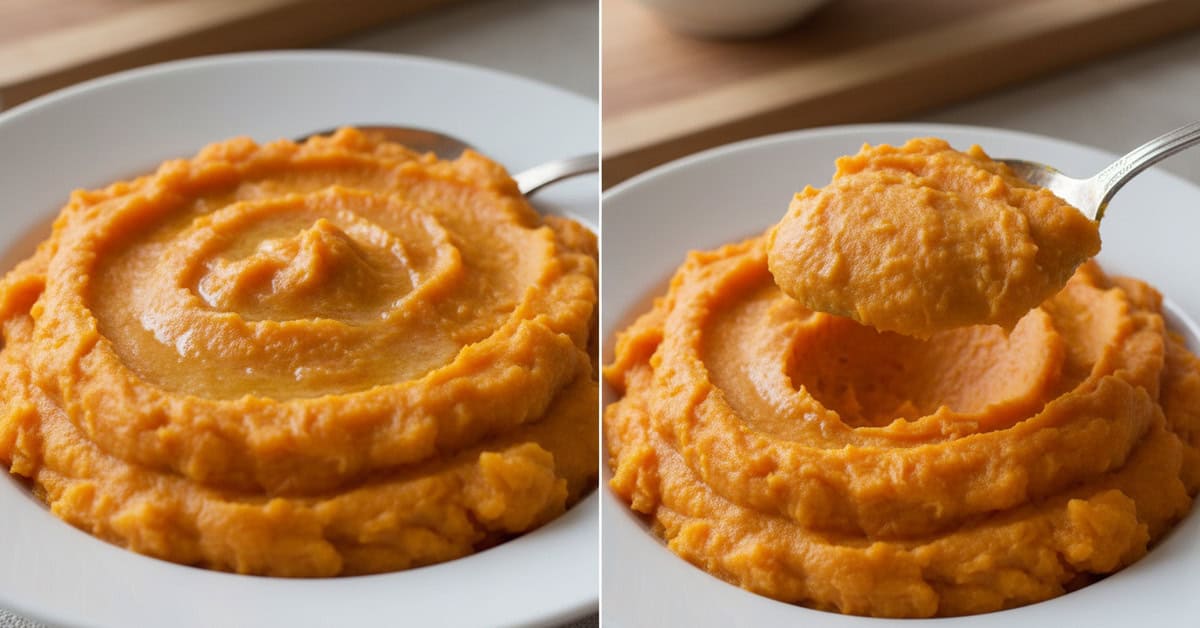 Leia mais sobre o artigo Purê de batata doce rápido: A receita mais saborosa e prática que você vai adorar!