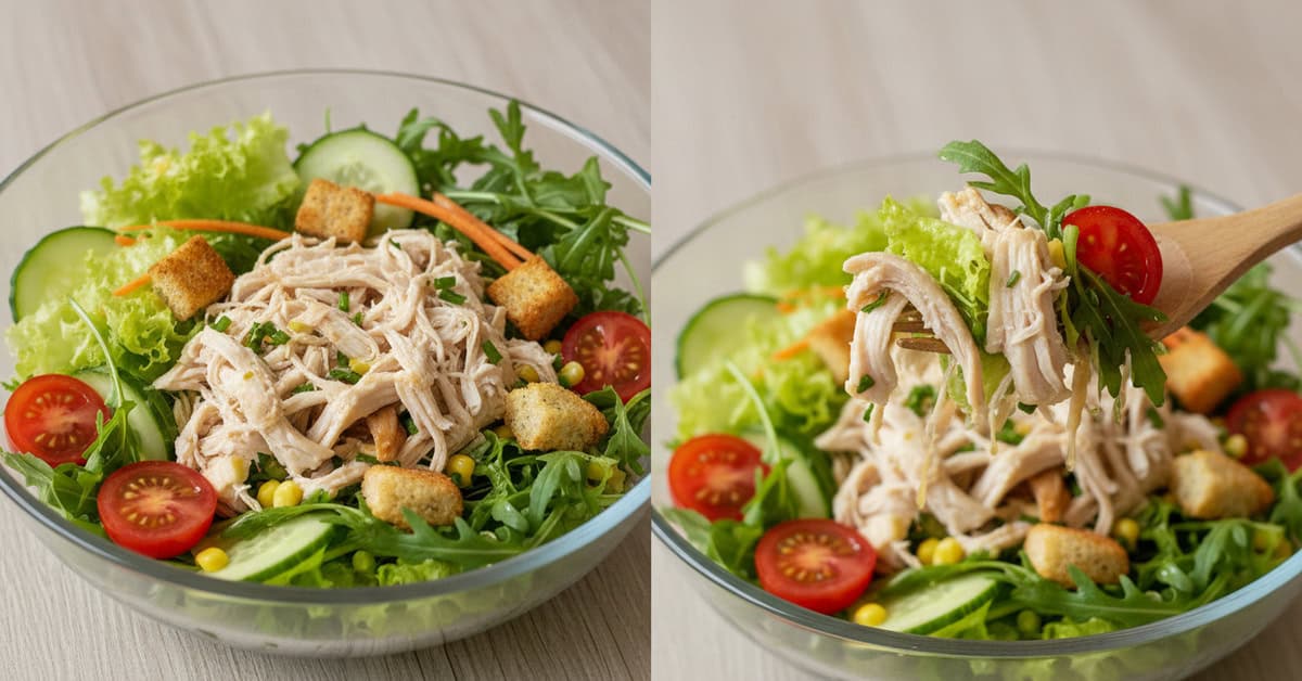 Salada com Frango Desfiado: A Receita Rápida e Deliciosa que Você Precisa Conhecer! 6 salada com frango desfiado a receita rapida e deliciosa que voce precisa conhecer social 1 - Mestre das Receitas - Os Blogs mais Incríveis da Web