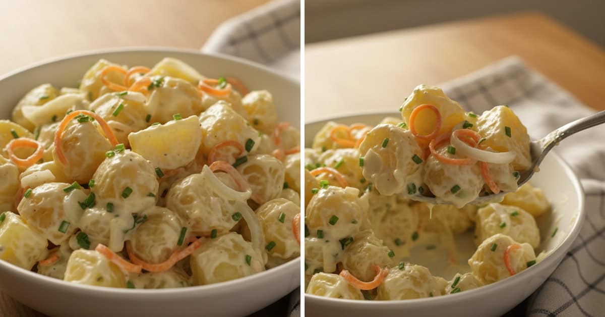 Leia mais sobre o artigo Salada de Batata: Aprenda a fazer essa delícia para suas festas!