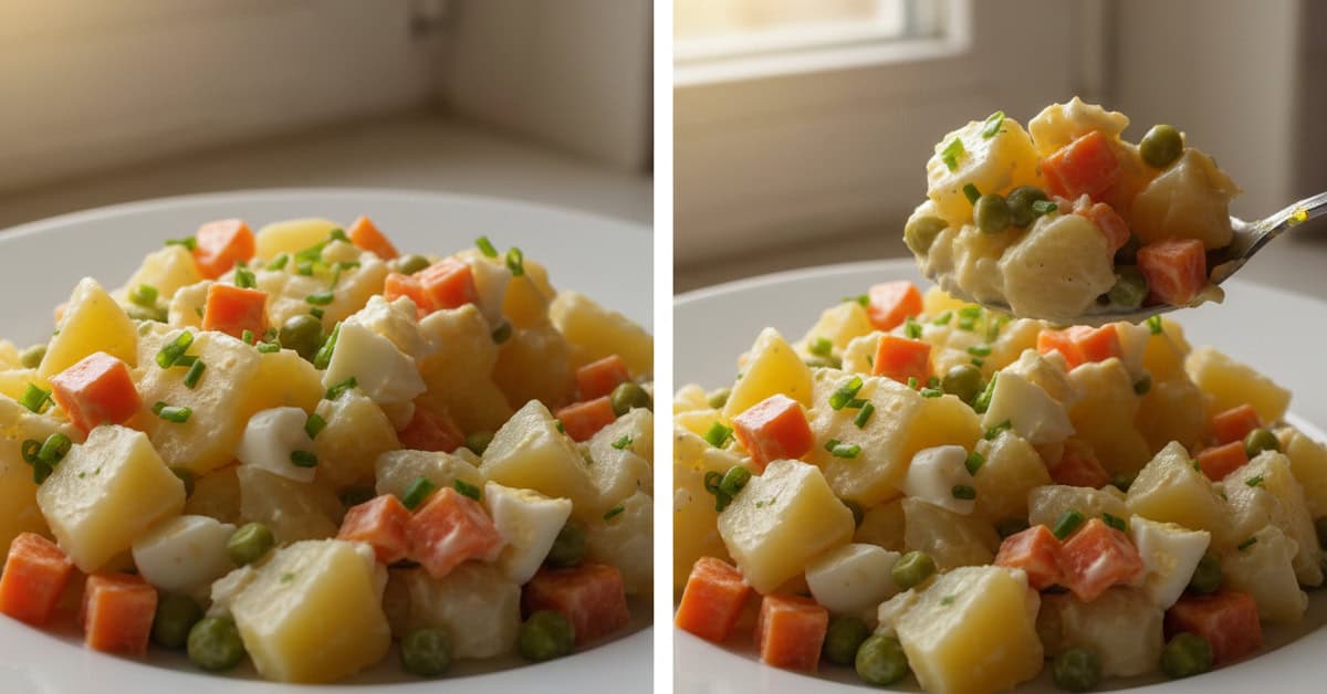 Salada de Batata Cremosa Sul dos EUA potato salad 8 salada de batata cremosa sul dos eua potato salad social 16x9 1 - Mestre das Receitas - Os Blogs mais Incríveis da Web