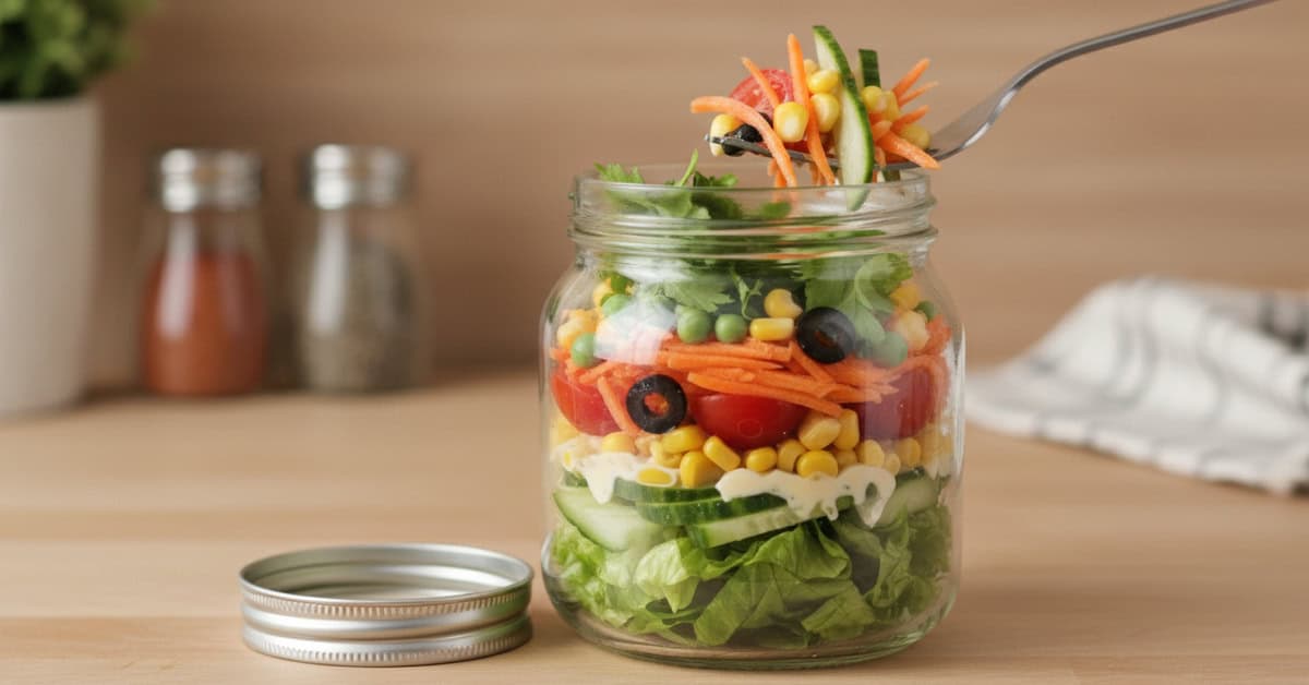 Leia mais sobre o artigo Salada de Pote Prática: Descubra Receitas Irresistíveis para o Seu Dia a Dia