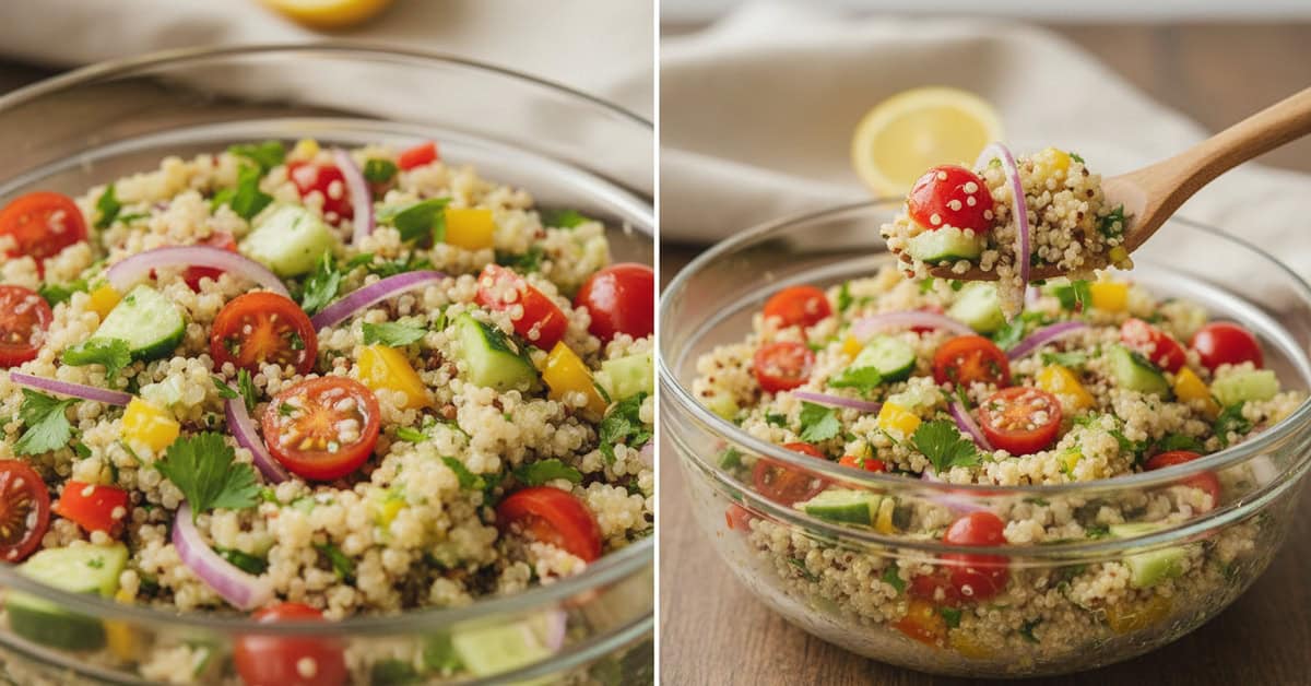 Leia mais sobre o artigo Salada de Quinoa Prática: Delicie-se com Esta Receita Refrescante