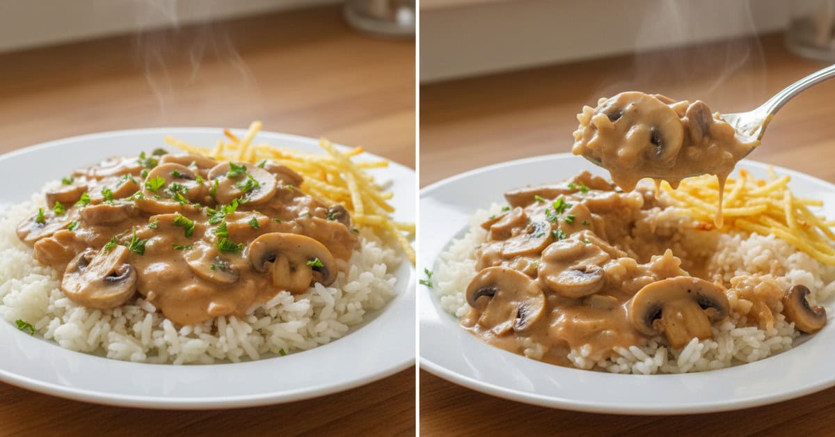 Strogonoff de Cogumelos Cremoso 1 strogonoff de cogumelos cremoso social 16x9 1 - Mestre das Receitas - Os Blogs mais Incríveis da Web