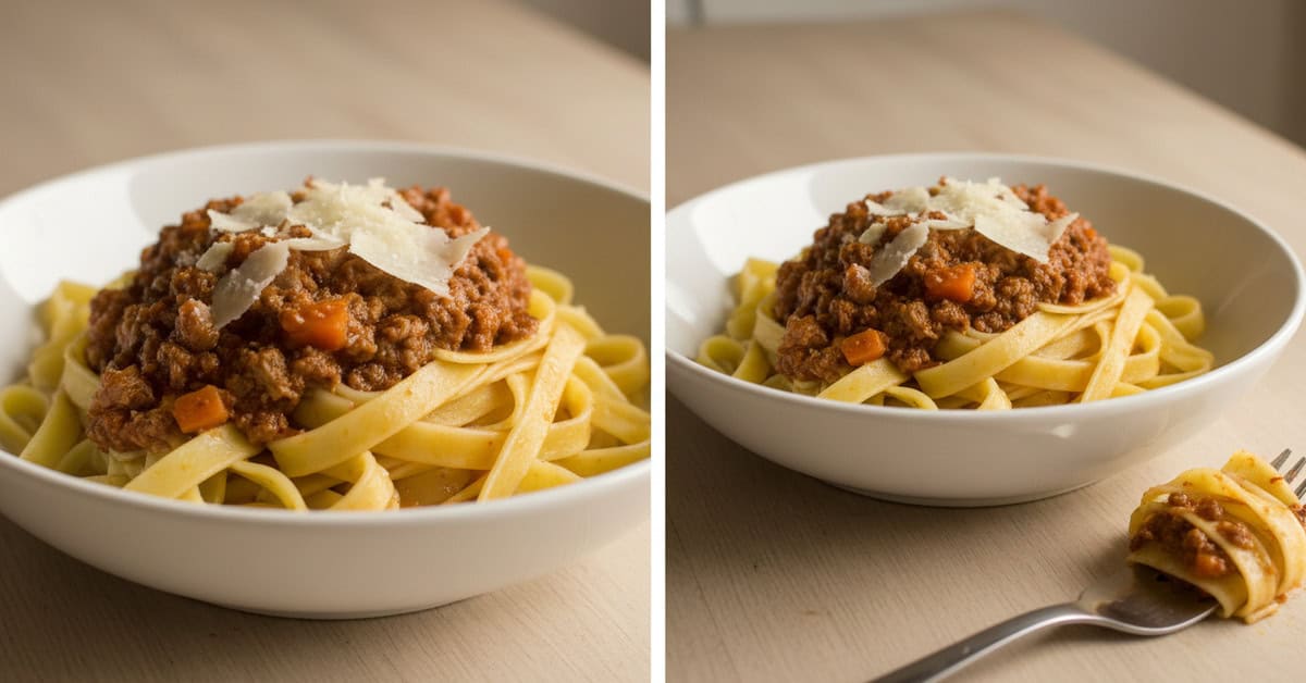 Leia mais sobre o artigo Tagliatelle com Ragù: Aprenda a Preparar Este Clássico Italiano em Casa