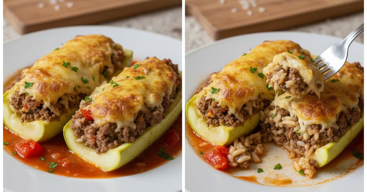 Abobrinha Recheada com Carne Moída 1 abobrinha recheada com carne moida social 16x9 2 - Mestre das Receitas - Os Blogs mais Incríveis da Web