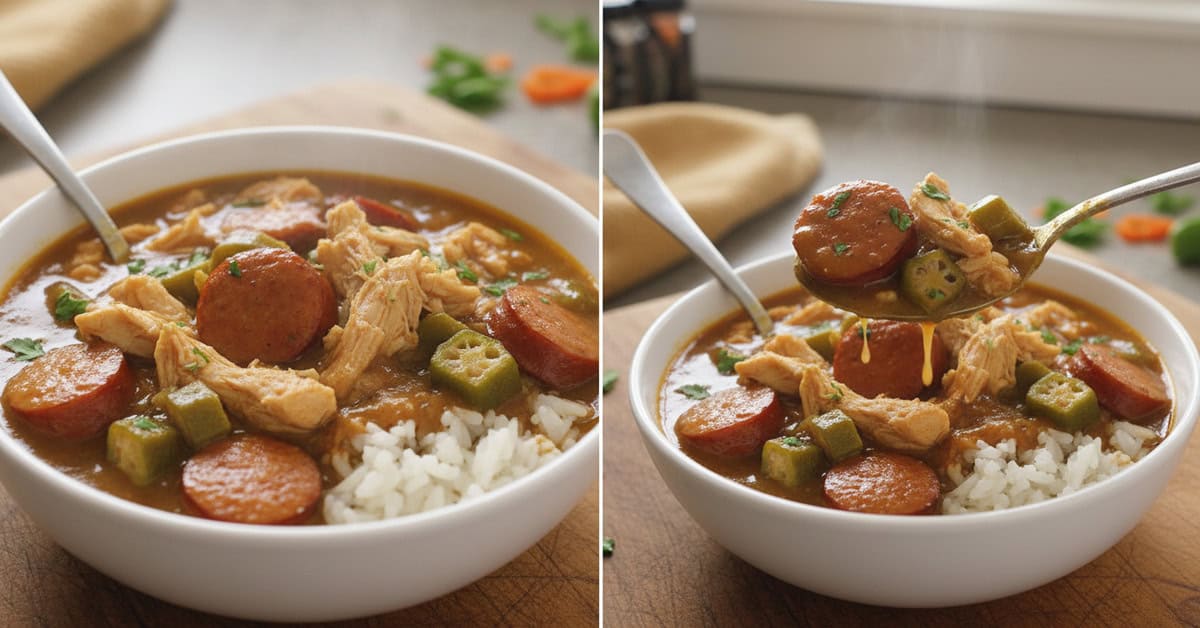 Ensopado de Frango e Linguiça Cajun & Creole gumbo 1 ensopado de frango e linguica cajun 038 creole gumbo social 16x9 1 - Mestre das Receitas - Os Blogs mais Incríveis da Web