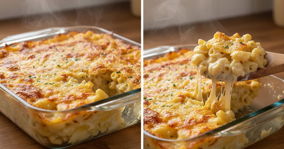 Macarrão Assado com Queijo New England macaroni and cheese 1 macarrao assado com queijo new england macaroni and cheese social 16x9 1 - Mestre das Receitas - Os Blogs mais Incríveis da Web