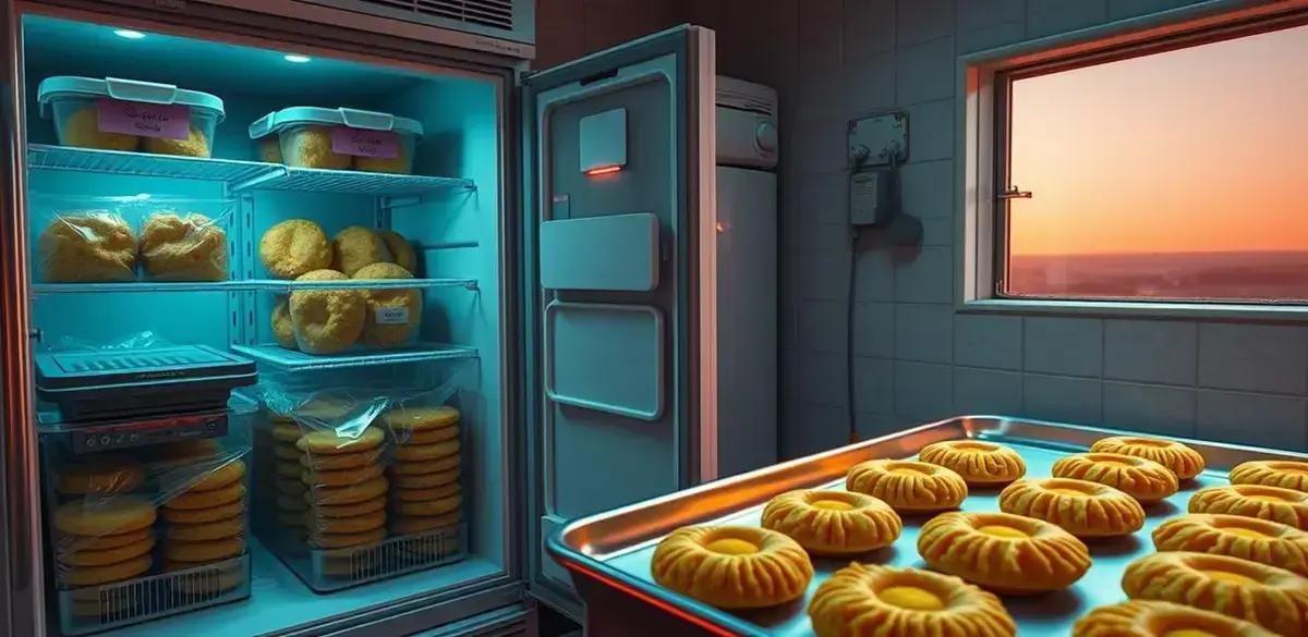 Armazenamento e Reaquecer Bolinhos de Mandioca