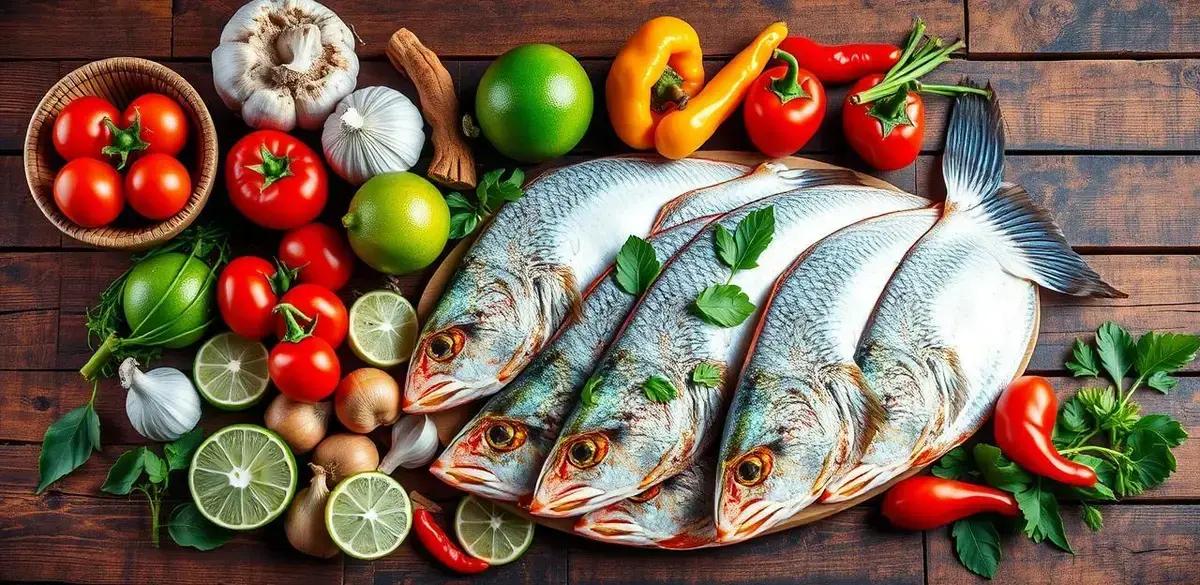 Ingredientes da Moqueca de Arraia