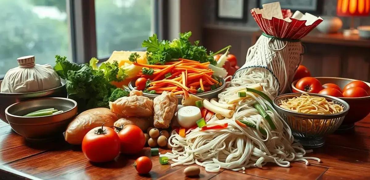 Ingredientes da Receita de Chow Mein