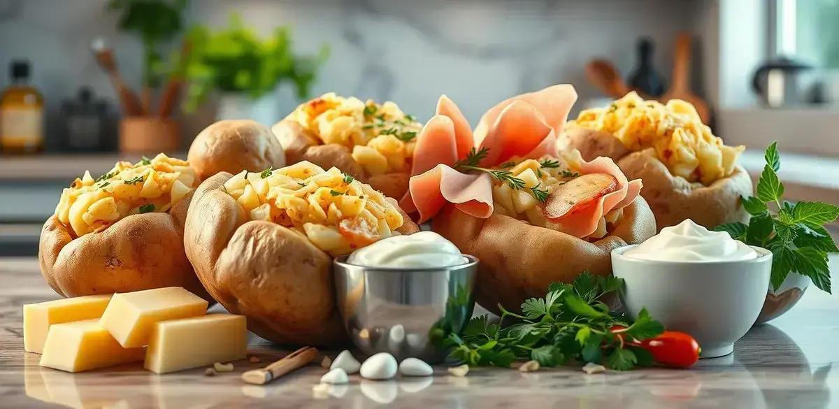 Ingredientes para Batata Recheada Fácil