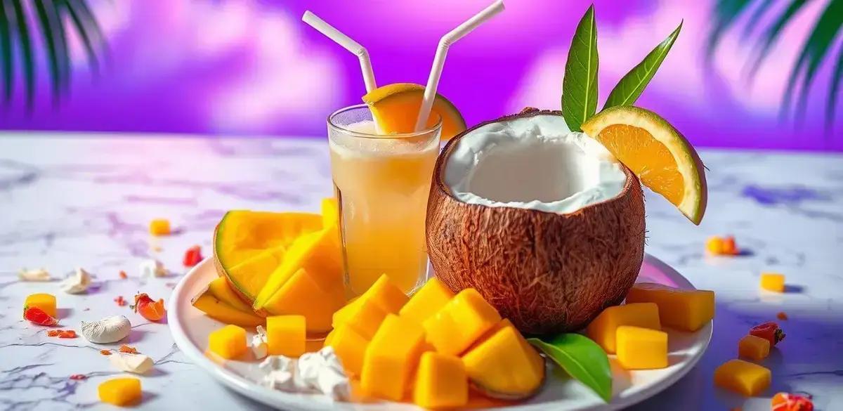 Ingredientes para Batida de Coco Refrescante