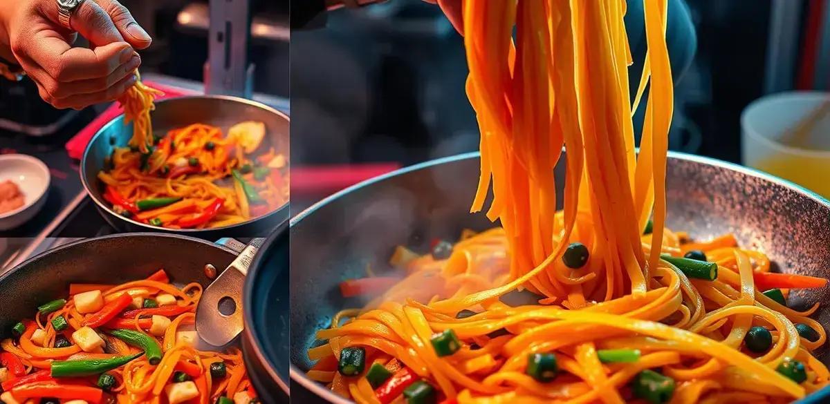 Método de preparação do Japchae
