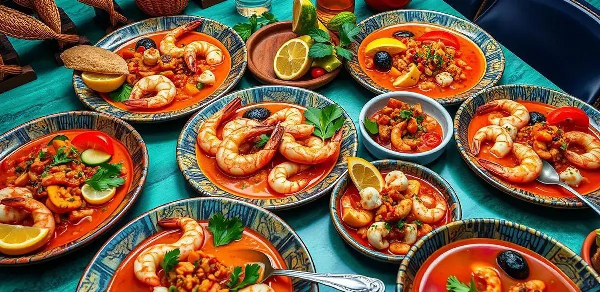 Variações da receita da Moqueca de Camarão