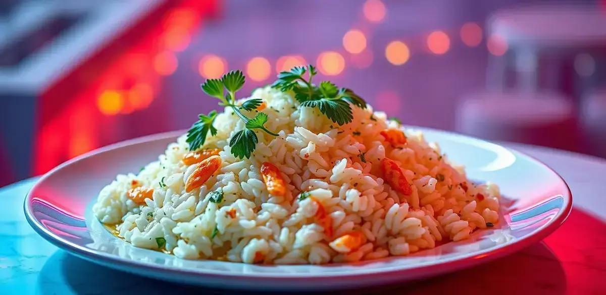 Arroz à piamontese de encher os olhos de tanta beleza e sabor