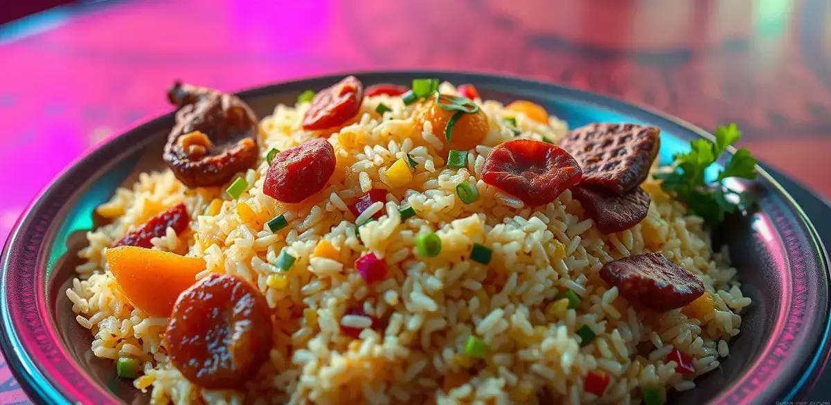 Arroz carreteiro muito saboroso é uma receita maravilhosa