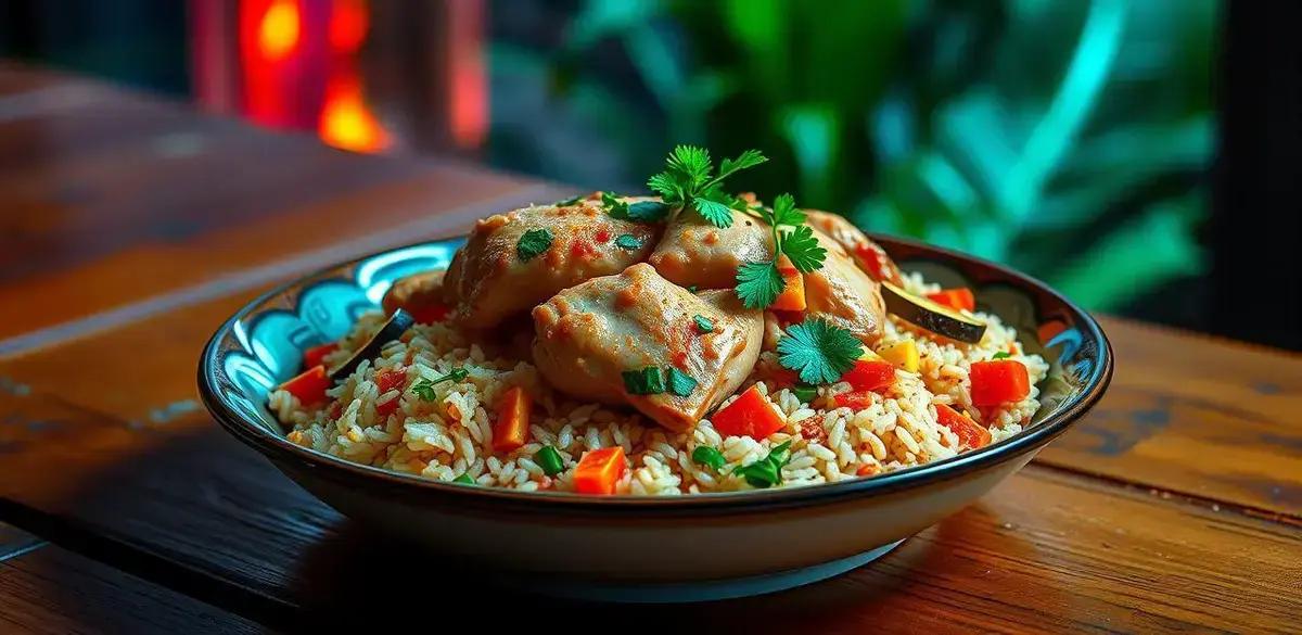 Arroz de frango amo preparar essa receita no fim de semana