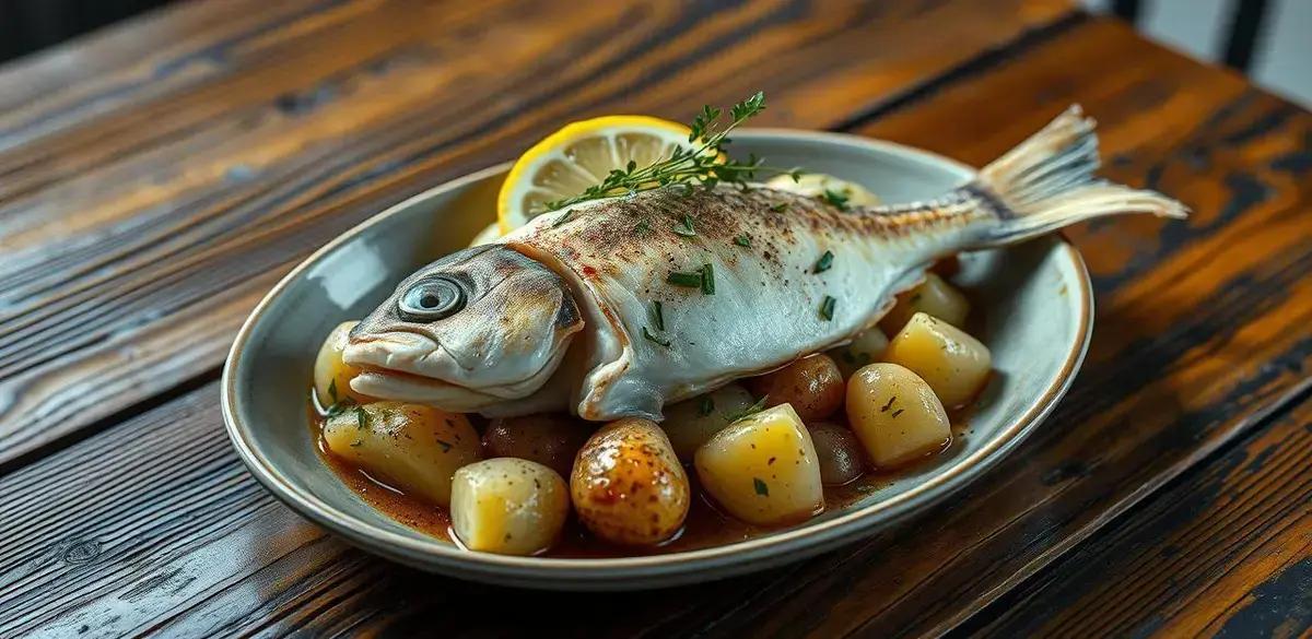 Bacalhau com batata uma receita saborosa que sempre preparo