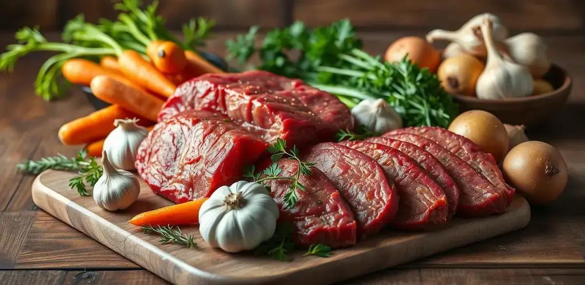 Ingredientes da Carne de Panela de Pressão