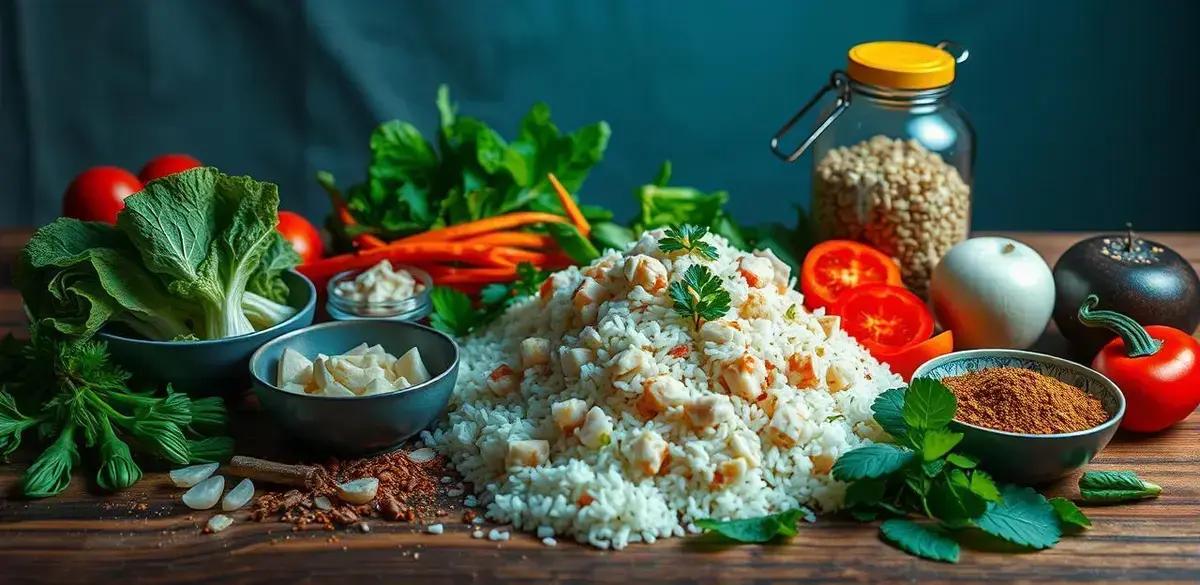 Ingredientes do Arroz de Frango