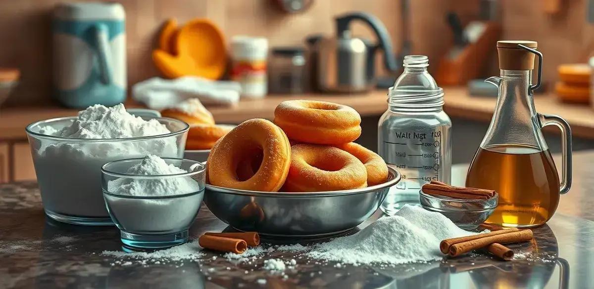 Ingredientes do Bolinho de Chuva com Água