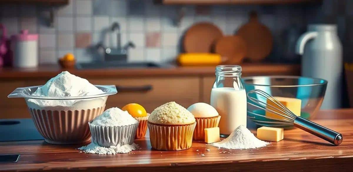 Ingredientes do Cupcake Simples