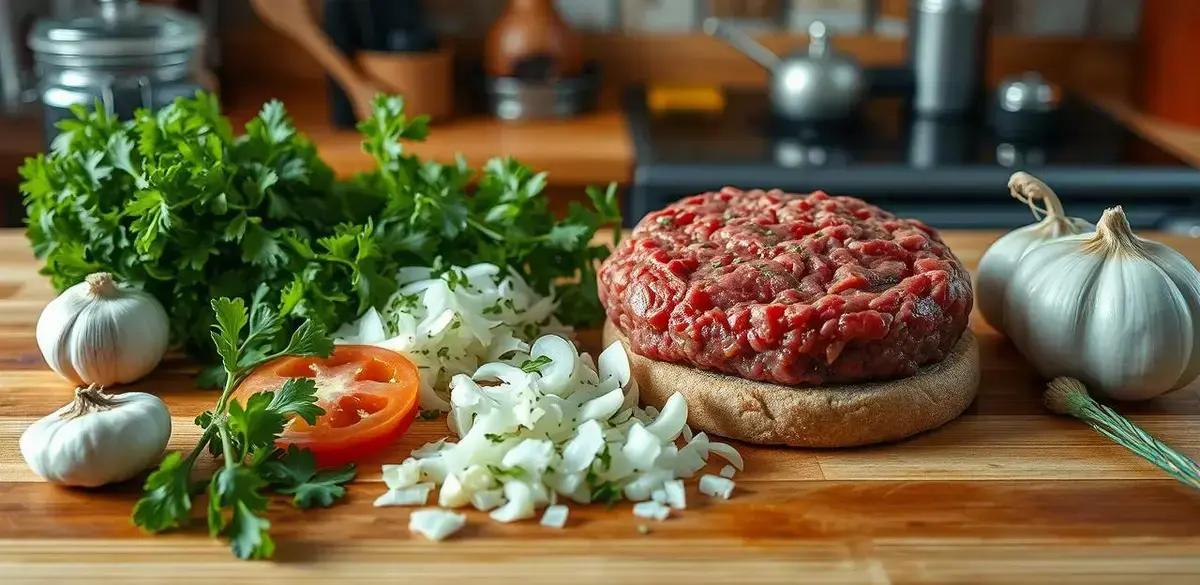 Ingredientes do Hamburguer de Carne Moída