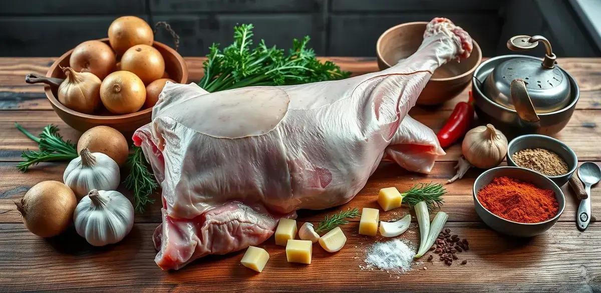 Ingredientes do Pernil Assado com Batata