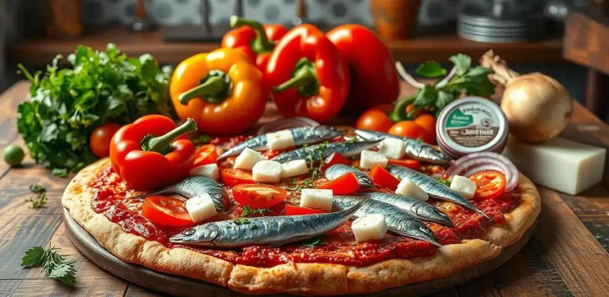 Ingredientes para a Pizza de Sardinha