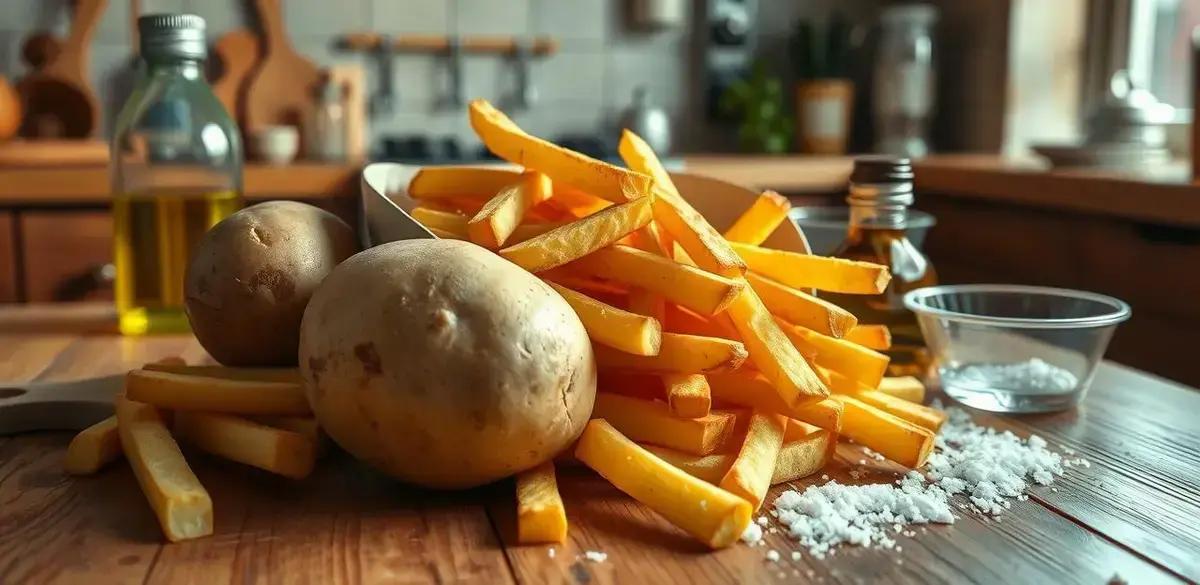 Ingredientes para Batata Frita Sequinha