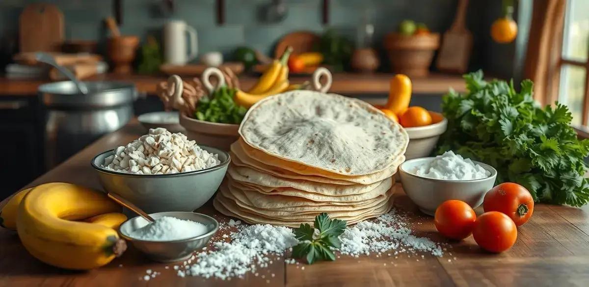 Ingredientes para Tortilhas Mexicanas