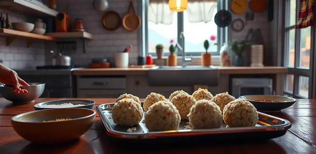 Método de Preparo do Bolinho de Arroz Assado