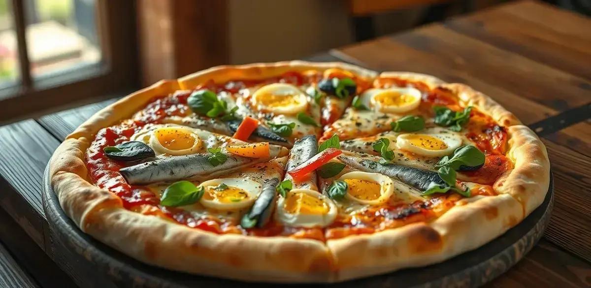 Pizza de sardinha sem ovo, o sabor da pizza que você vai adorar!