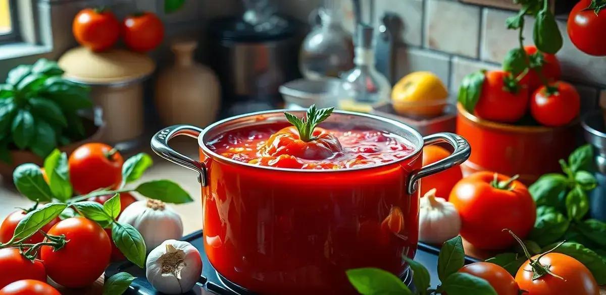 Preparando o Molho de Tomate Caseiro