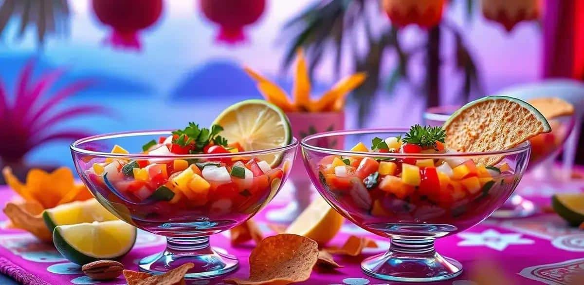 Como Servir o Ceviche Mexicano