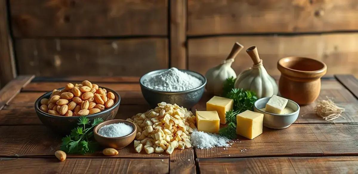 Ingredientes da Farofa de Pinhão