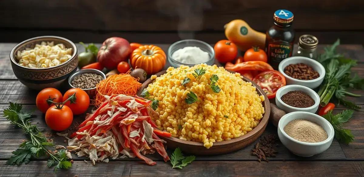Ingredientes da Quirera com Charque