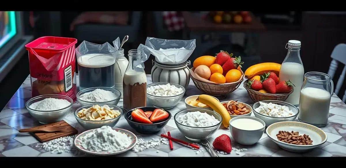 Ingredientes da Receita de Tapioca com Recheio Doce