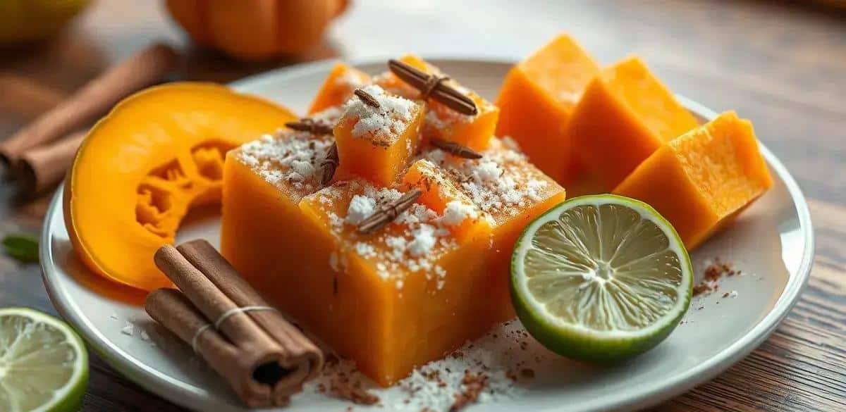 Ingredientes do Doce de Abóbora Simples