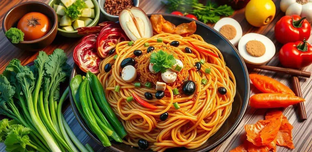 Ingredientes do Jajangmyeon