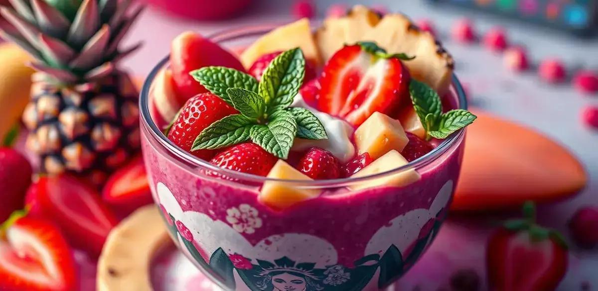 Ingredientes do Smoothie de frutas rápido