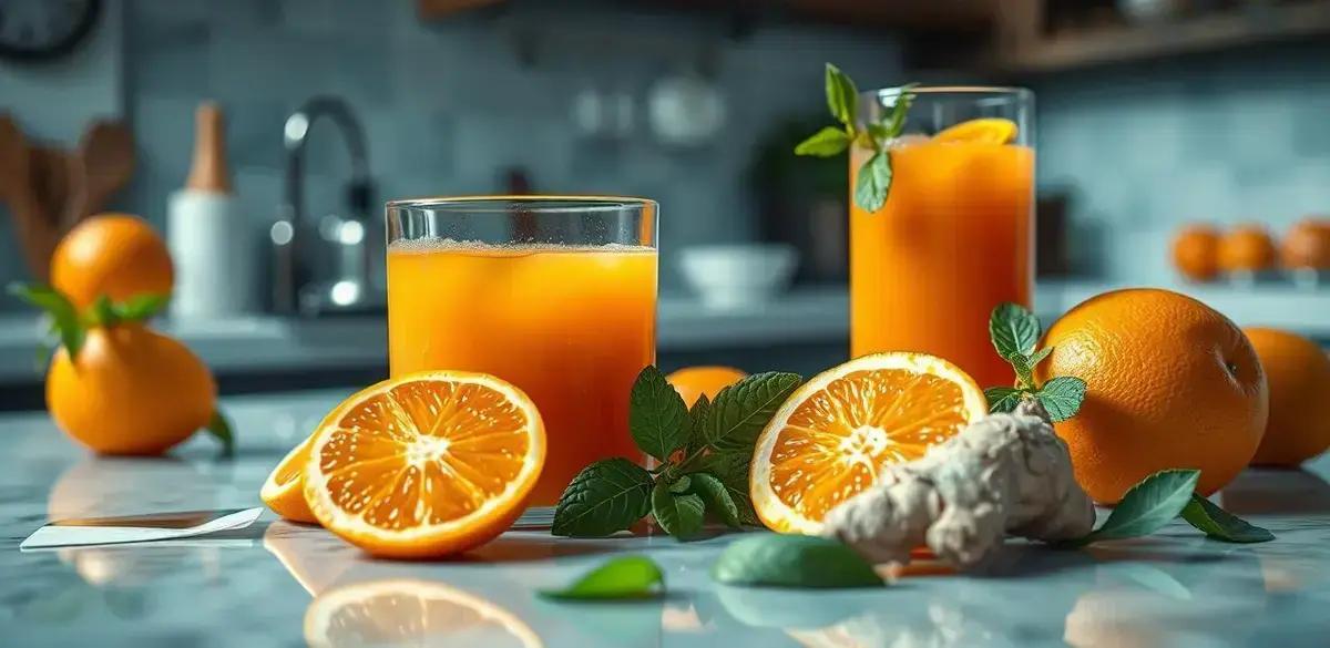 Método de Preparação do Suco de Laranja Detox
