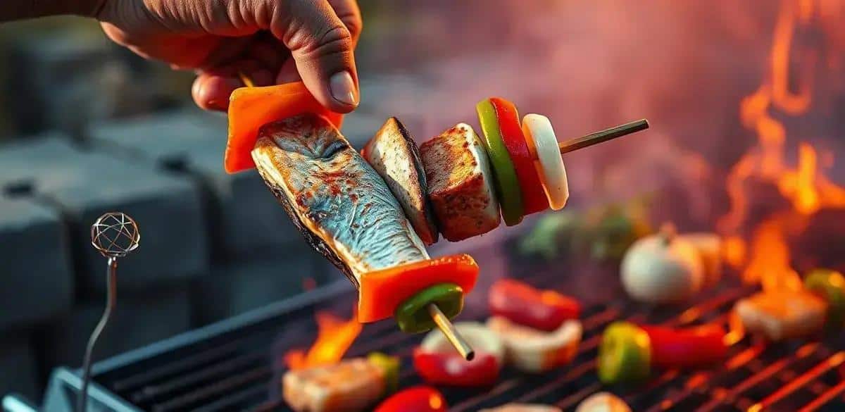 Método de Preparo do Espetinho de Peixe